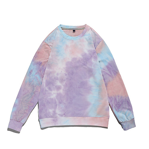 Women's Sweatshirt Pullover Tie Dye Crew Neck Color Block Sport Athleisure Sweatshirt Long Sleeve Warm Soft Oversized Comfortable Everyday Use Exercising General Use / Winter
Women's Sweatshirt Pullover Tie Dye Crew Neck Color Block Sport Athleisure Sweatshirt Long Sleeve Warm Soft Oversized Comfortable Everyday Use Exercising General Use / Winter