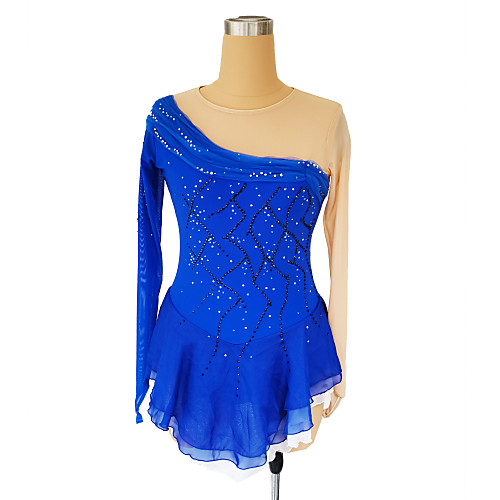 Figure Skating Dress Women's Girls' Ice Skating Dress Dark Blue Glitter Patchwork Spandex High Elasticity Competition Skating Wear Crystal / Rhinestone Long Sleeve Ice Skating Figure Skating / Kids
Figure Skating Dress Women's Girls' Ice Skating Dress Dark Blue Glitter Patchwork Spandex High Elasticity Competition Skating Wear Crystal / Rhinestone Long Sleeve Ice Skating Figure Skating / Kids