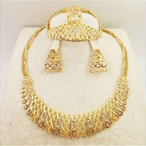 Women's Clear Synthetic Diamond Bridal Jewelry Sets Simple Basic Elegant Earrings Jewelry Light Yellow / Dark Yellow / Yellow For Wedding Engagement 1 set
Women's Clear Synthetic Diamond Bridal Jewelry Sets Simple Basic Elegant Earrings Jewelry Light Yellow / Dark Yellow / Yellow For Wedding Engagement 1 set