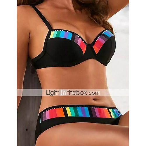 Women's Bikini Swimsuit Print Black Blue Army Green Swimwear Padded Bathing Suits
Women's Bikini Swimsuit Print Black Blue Army Green Swimwear Padded Bathing Suits