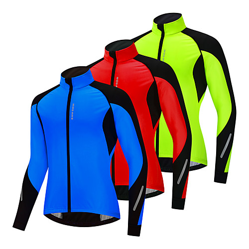 WOSAWE Men's Cycling Jacket Bike Jacket Tracksuit Windbreaker Thermal Warm Windproof Fleece Lining Sports Solid Color Blue / Green / Rose Red Clothing Apparel Bike Wear / Long Sleeve / Athletic
WOSAWE Men's Cycling Jacket Bike Jacket Tracksuit Windbreaker Thermal Warm Windproof Fleece Lining Sports Solid Color Blue / Green / Rose Red Clothing Apparel Bike Wear / Long Sleeve / Athletic