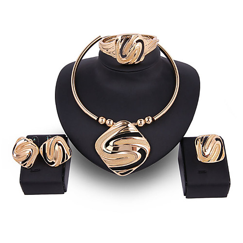 Women's Bridal Jewelry Sets Simple Basic Elegant Earrings Jewelry Gold For Wedding Engagement 1 set
Women's Bridal Jewelry Sets Simple Basic Elegant Earrings Jewelry Gold For Wedding Engagement 1 set