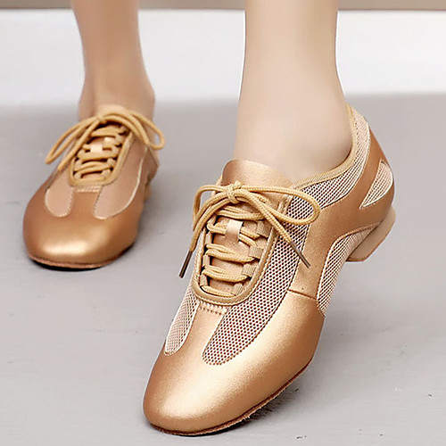 Women's Latin Shoes Modern Shoes Practice Trainning Dance Shoes Heel Thick Heel Black Gold Lace-up
Women's Latin Shoes Modern Shoes Practice Trainning Dance Shoes Heel Thick Heel Black Gold Lace-up