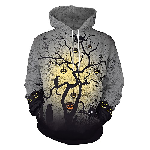 Women's Men's Pullover Hoodie Sweatshirt 3D Halloween 3D Print Halloween Hoodies Sweatshirts Gray
Women's Men's Pullover Hoodie Sweatshirt 3D Halloween 3D Print Halloween Hoodies Sweatshirts Gray