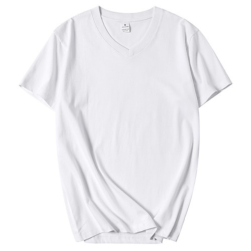 

men's big & tall 2-pack short-sleeve v-neck t-shirt fit by dxl shirt, -charcoal heather/burgundy, 3x tall