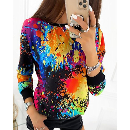 Women's Daily Pullover Sweatshirt Print Casual Basic Hoodies Sweatshirts Cotton Loose White Black
Women's Daily Pullover Sweatshirt Print Casual Basic Hoodies Sweatshirts Cotton Loose White Black