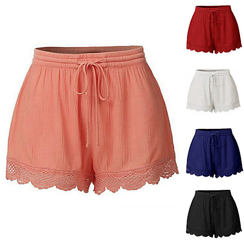 Women's Running Shorts Athletic Shorts Bottoms Lace Drawstring Cotton Fitness Gym Workout Running Exercise Breathable Soft Sweat-Wicking Plus Size Sport Solid Color White Black Blue Red Blushing Pink
Women's Running Shorts Athletic Shorts Bottoms Lace Drawstring Cotton Fitness Gym Workout Running Exercise Breathable Soft Sweat-Wicking Plus Size Sport Solid Color White Black Blue Red Blushing Pink