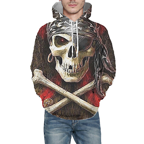 Men's Daily Pullover Hoodie Sweatshirt 3D Graphic Skull Hooded Basic Hoodies Sweatshirts Long Sleeve Brown
Men's Daily Pullover Hoodie Sweatshirt 3D Graphic Skull Hooded Basic Hoodies Sweatshirts Long Sleeve Brown