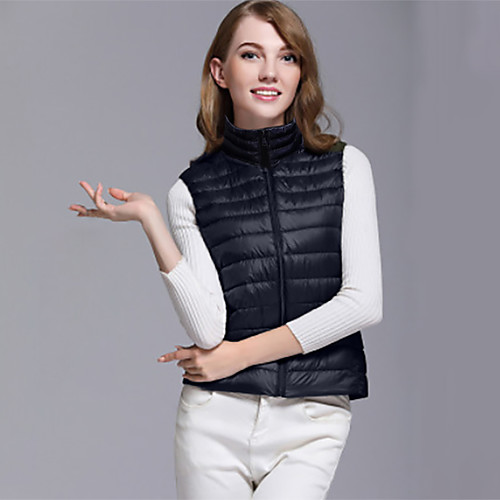 Women's Lightweight Packable Down Vest Stand Collar Full Zip Water Resistant Running Mountaineering Cycling Sportswear Gilet Coat Top Black Activewear Micro-elastic
Women's Lightweight Packable Down Vest Stand Collar Full Zip Water Resistant Running Mountaineering Cycling Sportswear Gilet Coat Top Black Activewear Micro-elastic