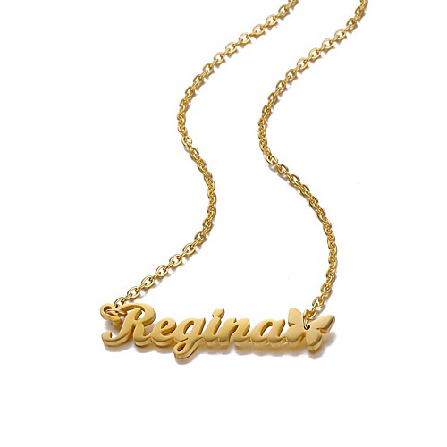 Personalized Customized Necklace Stainless Steel Letter Gift Daily Promise 1pcs Gold
Personalized Customized Necklace Stainless Steel Letter Gift Daily Promise 1pcs Gold