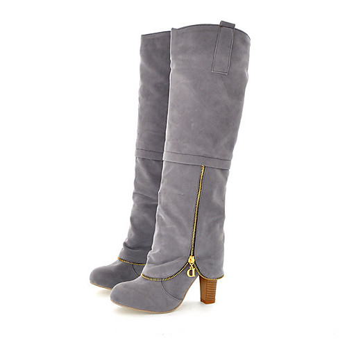 Women's Boots Chunky Heel Round Toe Knee High Boots Casual Basic Daily Walking Shoes Nubuck Solid Colored Black / Red Black Gray
Women's Boots Chunky Heel Round Toe Knee High Boots Casual Basic Daily Walking Shoes Nubuck Solid Colored Black / Red Black Gray