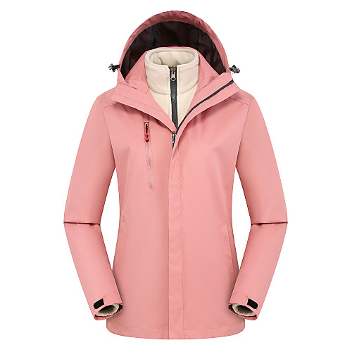 Women's Hiking Jacket Hiking 3-in-1 Jackets Hiking Windbreaker Winter Outdoor Solid Color Waterproof Windproof Breathable Quick Dry 3-in-1 Jacket Winter Jacket Top Hunting Ski / Snowboard Camping
Women's Hiking Jacket Hiking 3-in-1 Jackets Hiking Windbreaker Winter Outdoor Solid Color Waterproof Windproof Breathable Quick Dry 3-in-1 Jacket Winter Jacket Top Hunting Ski / Snowboard Camping