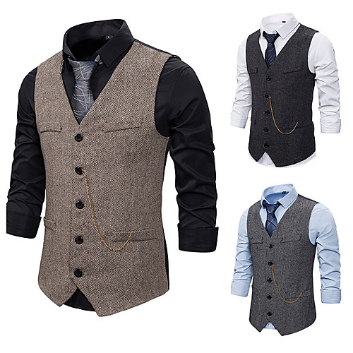 The Great Gatsby Retro Vintage Medieval Vest Men's Cotton Costume Black / Gray / Coffee Vintage Cosplay Party Halloween Sleeveless
The Great Gatsby Retro Vintage Medieval Vest Men's Cotton Costume Black / Gray / Coffee Vintage Cosplay Party Halloween Sleeveless