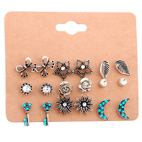Women's Stud Earrings Vintage Style Vintage Boho Earrings Jewelry Blue For Anniversary Gift Birthday 9 pairs
Women's Stud Earrings Vintage Style Vintage Boho Earrings Jewelry Blue For Anniversary Gift Birthday 9 pairs