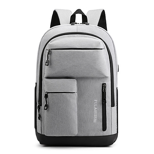 Unisex Oxford Cloth School Bag Functional Backpack Large Capacity Waterproof Zipper Solid Color Letter Daily Backpack Black Light Grey Dark Gray Dark Blue
Unisex Oxford Cloth School Bag Functional Backpack Large Capacity Waterproof Zipper Solid Color Letter Daily Backpack Black Light Grey Dark Gray Dark Blue