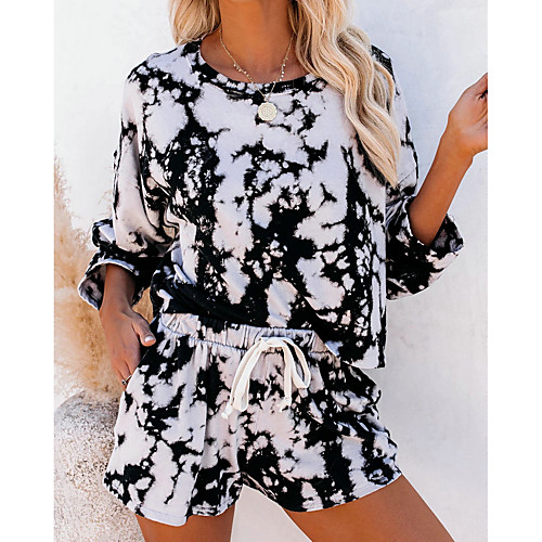 Women's Basic Geometric Two Piece Set Blouse Tracksuit T shirt Pant Drawstring Print Tops
Women's Basic Geometric Two Piece Set Blouse Tracksuit T shirt Pant Drawstring Print Tops