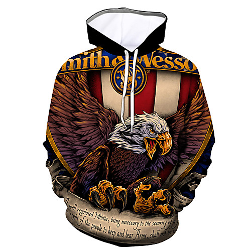 Men's Pullover Hoodie Sweatshirt Graphic Text Letter Hooded Daily Going out 3D Print 3D Print Hoodies Sweatshirts Long Sleeve Brown / Animal
Men's Pullover Hoodie Sweatshirt Graphic Text Letter Hooded Daily Going out 3D Print 3D Print Hoodies Sweatshirts Long Sleeve Brown / Animal