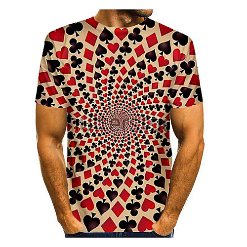 Men's T shirt 3D Print Graphic Optical Illusion Short Sleeve Daily Tops Basic Yellow
Men's T shirt 3D Print Graphic Optical Illusion Short Sleeve Daily Tops Basic Yellow