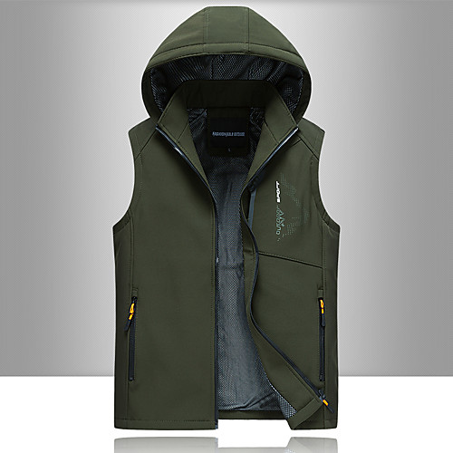 Men's Hiking Vest / Gilet Fishing Vest Winter Outdoor Solid Color Lightweight Windproof Breathable Quick Dry Jacket Top Single Slider Hunting Ski / Snowboard Fishing Black Army Green Blue / Warm
Men's Hiking Vest / Gilet Fishing Vest Winter Outdoor Solid Color Lightweight Windproof Breathable Quick Dry Jacket Top Single Slider Hunting Ski / Snowboard Fishing Black Army Green Blue / Warm