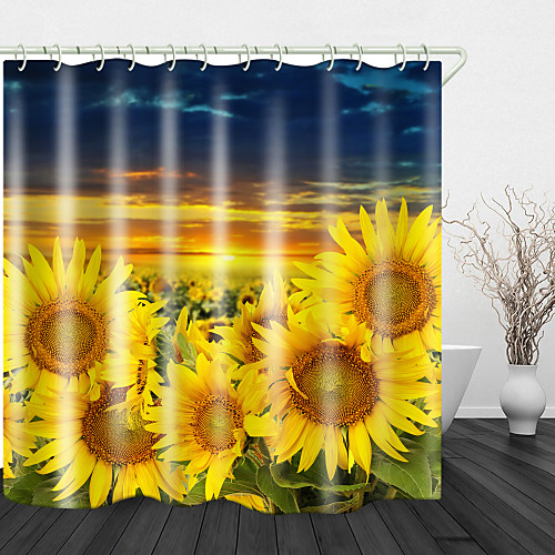 Golden Sunflower Print Waterproof Fabric Shower Curtain for Bathroom Home Decor Covered Bathtub Curtains Liner Includes with Hooks
Golden Sunflower Print Waterproof Fabric Shower Curtain for Bathroom Home Decor Covered Bathtub Curtains Liner Includes with Hooks