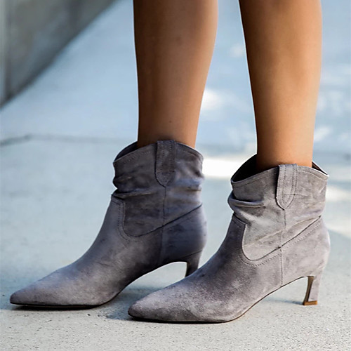 Women's Boots Stiletto Heel Pointed Toe Booties Ankle Boots Classic Daily PU Solid Colored Khaki Gray / Booties / Ankle Boots
Women's Boots Stiletto Heel Pointed Toe Booties Ankle Boots Classic Daily PU Solid Colored Khaki Gray / Booties / Ankle Boots
