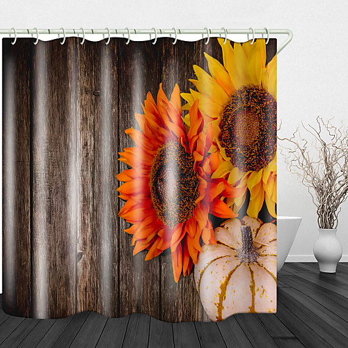 Pumpkin Sunflower Print Waterproof Fabric Shower Curtain for Bathroom Home Decor Covered Bathtub Curtains Liner Includes with Hooks
Pumpkin Sunflower Print Waterproof Fabric Shower Curtain for Bathroom Home Decor Covered Bathtub Curtains Liner Includes with Hooks