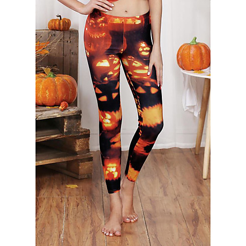 Women's Exaggerated Breathable Slim Halloween Leggings Pants Plants Full Length Print High Waist Black
Women's Exaggerated Breathable Slim Halloween Leggings Pants Plants Full Length Print High Waist Black