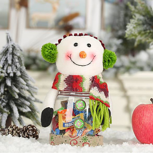 Christmas Decorations Linen Wrapping PVC Transparent Candy Jar Children Gift Box Snack Jar
Christmas Decorations Linen Wrapping PVC Transparent Candy Jar Children Gift Box Snack Jar