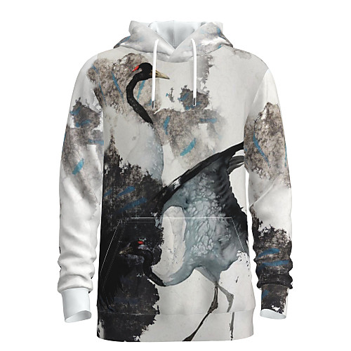 Men's Pullover Hoodie Sweatshirt Graphic Chinese Style Bird Weekend 3D Print Casual Streetwear Hoodies Sweatshirts White
Men's Pullover Hoodie Sweatshirt Graphic Chinese Style Bird Weekend 3D Print Casual Streetwear Hoodies Sweatshirts White