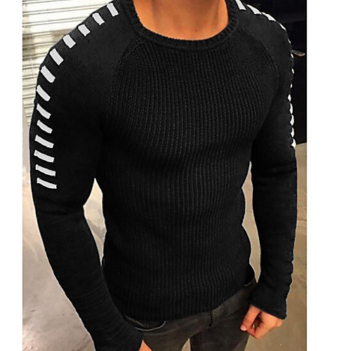 Men's Solid Colored Pullover Long Sleeve Sweater Cardigans Round Neck White Black Blue
Men's Solid Colored Pullover Long Sleeve Sweater Cardigans Round Neck White Black Blue