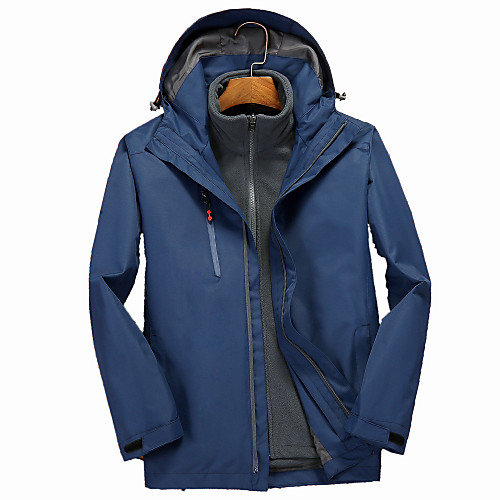 Men's Hoodie Jacket Hiking Jacket Hiking 3-in-1 Jackets Winter Outdoor Solid Color Waterproof Windproof Breathable Quick Dry 3-in-1 Jacket Winter Jacket Top Hunting Ski / Snowboard Camping / Hiking
Men's Hoodie Jacket Hiking Jacket Hiking 3-in-1 Jackets Winter Outdoor Solid Color Waterproof Windproof Breathable Quick Dry 3-in-1 Jacket Winter Jacket Top Hunting Ski / Snowboard Camping / Hiking