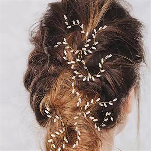 Imitation Pearl / Alloy Hair Pin with Imitation Pearl 5 Pieces Wedding Headpiece
Imitation Pearl / Alloy Hair Pin with Imitation Pearl 5 Pieces Wedding Headpiece