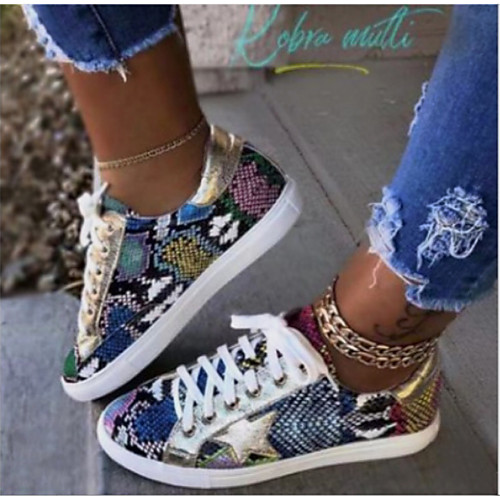 Women's Sneakers Comfort Shoes Flat Heel Round Toe Casual Daily Walking Shoes Canvas Animal Patterned Black / White Brown Rainbow
Women's Sneakers Comfort Shoes Flat Heel Round Toe Casual Daily Walking Shoes Canvas Animal Patterned Black / White Brown Rainbow