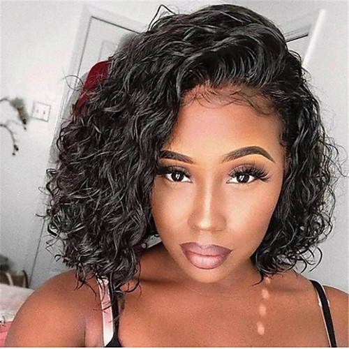 Synthetic Wig Curly Asymmetrical Wig Short Black Synthetic Hair 14 inch Women's Fashionable Design Exquisite Romantic Black
Synthetic Wig Curly Asymmetrical Wig Short Black Synthetic Hair 14 inch Women's Fashionable Design Exquisite Romantic Black