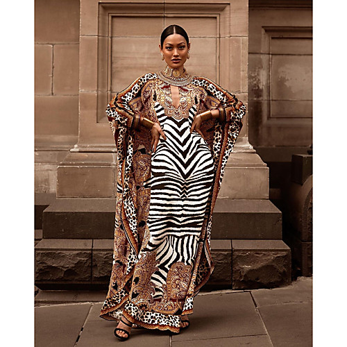 Women's Sheath Dress Maxi long Dress Brown Long Sleeve Striped Leopard Print Fall Elegant 2021 One-Size
Women's Sheath Dress Maxi long Dress Brown Long Sleeve Striped Leopard Print Fall Elegant 2021 One-Size