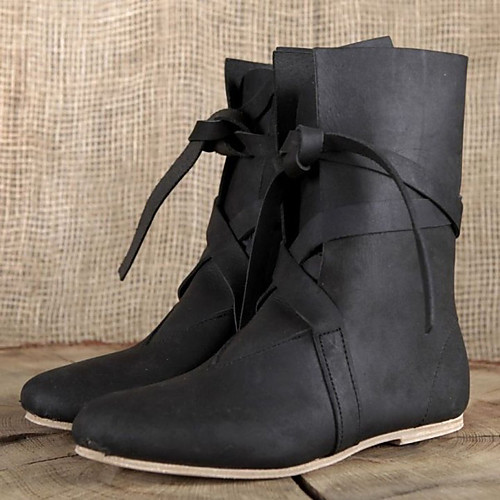 Women's Boots Flat Heel Round Toe Booties Ankle Boots Basic Casual Daily Walking Shoes PU Solid Colored Black Brown / Mid-Calf Boots
Women's Boots Flat Heel Round Toe Booties Ankle Boots Basic Casual Daily Walking Shoes PU Solid Colored Black Brown / Mid-Calf Boots