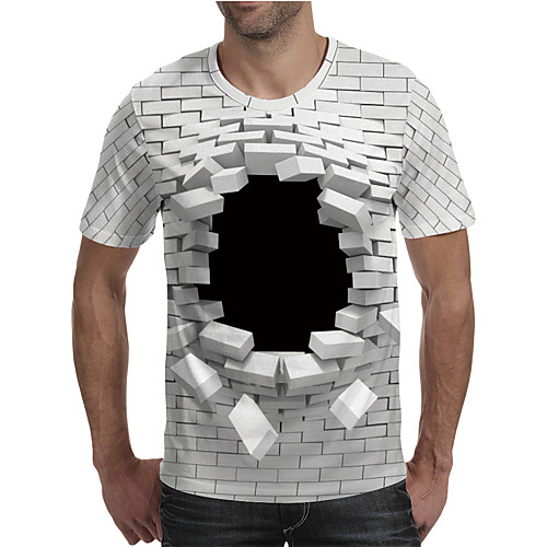 Men's T shirt 3D Print Graphic Plus Size Print Short Sleeve Daily Tops Elegant Exaggerated White
Men's T shirt 3D Print Graphic Plus Size Print Short Sleeve Daily Tops Elegant Exaggerated White