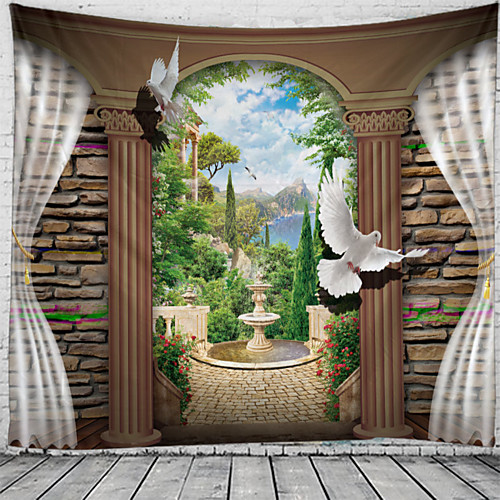 Window Landscape Wall Tapestry Art Decor Blanket Curtain Picnic Tablecloth Hanging Home Bedroom Living Room Dorm Decoration Polyester Garden Fountain Animal
Window Landscape Wall Tapestry Art Decor Blanket Curtain Picnic Tablecloth Hanging Home Bedroom Living Room Dorm Decoration Polyester Garden Fountain Animal