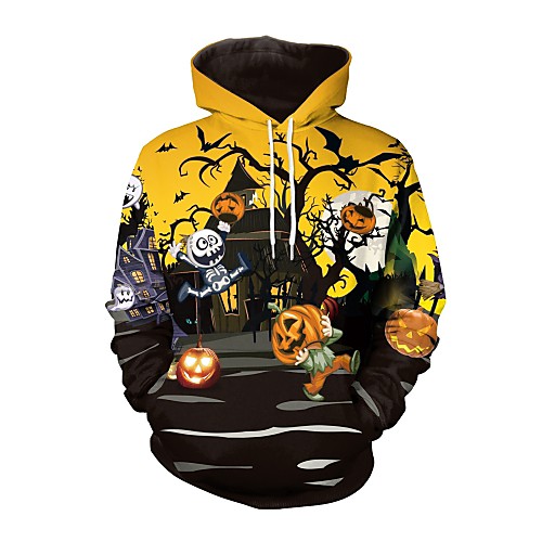 Women's Men's Pullover Hoodie Sweatshirt Skull Pumpkin Halloween Other Prints Basic Hoodies Sweatshirts Yellow
Women's Men's Pullover Hoodie Sweatshirt Skull Pumpkin Halloween Other Prints Basic Hoodies Sweatshirts Yellow
