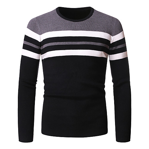 Men's Stripe Striped Color Block Pullover Long Sleeve Sweater Cardigans Crew Neck Winter Red Gray
Men's Stripe Striped Color Block Pullover Long Sleeve Sweater Cardigans Crew Neck Winter Red Gray