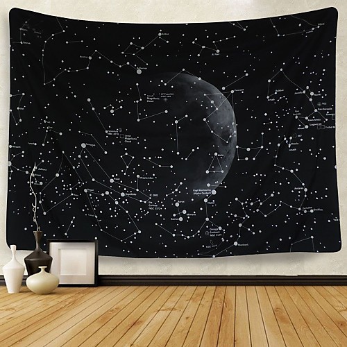 Wall Tapestry Art Decor Blanket Curtain Picnic Tablecloth Hanging Home Bedroom Living Room Dorm Decoration Polyester Black Background Moon Constellation Night View
Wall Tapestry Art Decor Blanket Curtain Picnic Tablecloth Hanging Home Bedroom Living Room Dorm Decoration Polyester Black Background Moon Constellation Night View