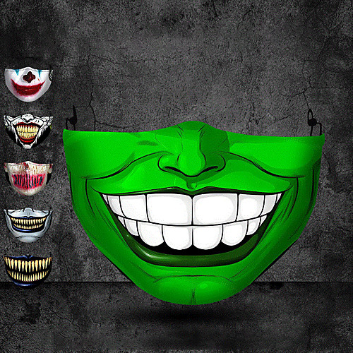 Halloween foreign trade adult printing dustproof protective 3D stereo mask can be washed cotton mask wholesale custom
Halloween foreign trade adult printing dustproof protective 3D stereo mask can be washed cotton mask wholesale custom