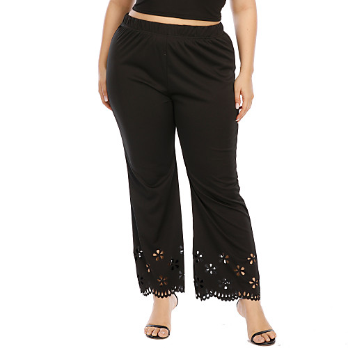 Women's Basic Breathable Plus Size Daily Chinos Pants Solid Colored Full Length High Waist Black
Women's Basic Breathable Plus Size Daily Chinos Pants Solid Colored Full Length High Waist Black
