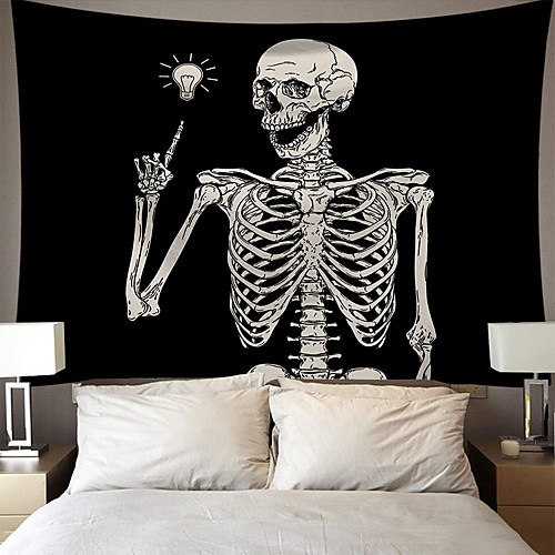 Wall Tapestry Art Decor Blanket Curtain Picnic Tablecloth Hanging Home Bedroom Living Room Dorm Decoration Polyester Skull Point Light Bulb
Wall Tapestry Art Decor Blanket Curtain Picnic Tablecloth Hanging Home Bedroom Living Room Dorm Decoration Polyester Skull Point Light Bulb