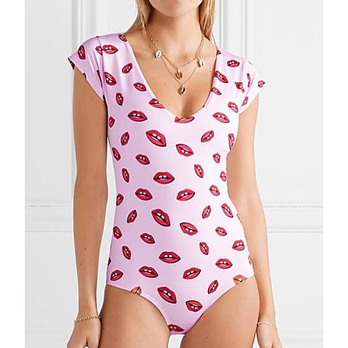 Women's One Piece Swimsuit Print Abstract Red Swimwear Padded Bathing Suits Vintage
Women's One Piece Swimsuit Print Abstract Red Swimwear Padded Bathing Suits Vintage