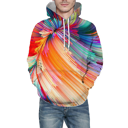 Men's Daily Pullover Hoodie Sweatshirt 3D Abstract Graphic Hooded Basic Hoodies Sweatshirts Long Sleeve Rainbow
Men's Daily Pullover Hoodie Sweatshirt 3D Abstract Graphic Hooded Basic Hoodies Sweatshirts Long Sleeve Rainbow