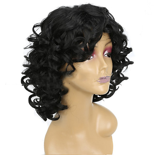 Synthetic Wig Curly Asymmetrical Wig Short Black Synthetic Hair Women's Classic Exquisite Fluffy Black
Synthetic Wig Curly Asymmetrical Wig Short Black Synthetic Hair Women's Classic Exquisite Fluffy Black