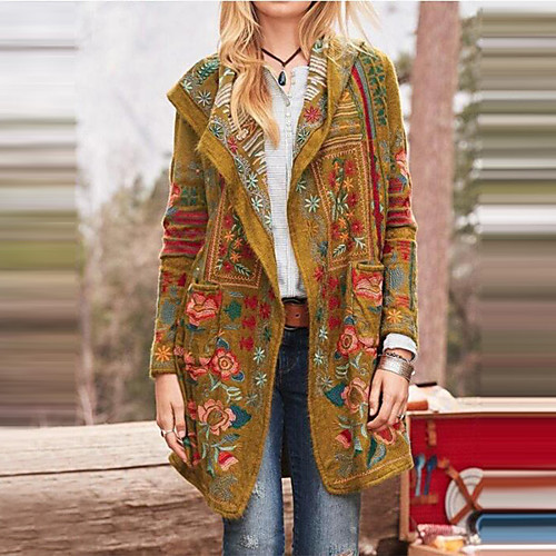 Women's Geometric Print Basic Fall & Winter Coat Long Daily Cotton Coat Tops Blue
Women's Geometric Print Basic Fall & Winter Coat Long Daily Cotton Coat Tops Blue