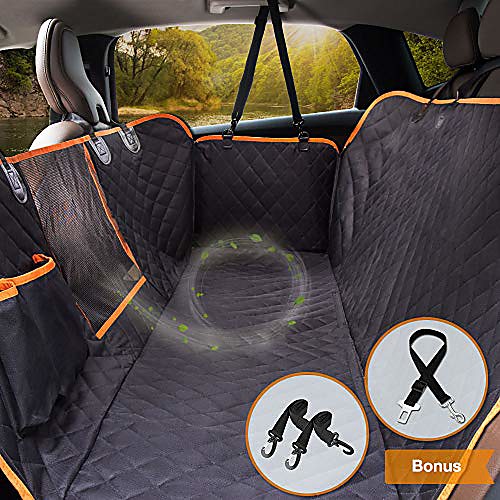 dog car seat covers 100% waterproof, dog seat cover with side flaps from scratching, pet seat cover for back seat of car/suv/truck with dog seat belt machine washable
dog car seat covers 100% waterproof, dog seat cover with side flaps from scratching, pet seat cover for back seat of car/suv/truck with dog seat belt machine washable