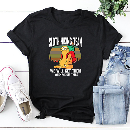 Women's T shirt Graphic Text Letter Print Round Neck Tops 100% Cotton Basic Basic Top White Black Blushing Pink
Women's T shirt Graphic Text Letter Print Round Neck Tops 100% Cotton Basic Basic Top White Black Blushing Pink